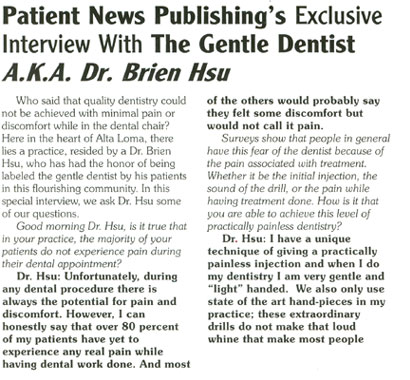 Interview with Dr. Brien Hsu DDS